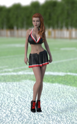 Cheerleader on the Field